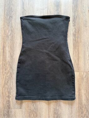 Zara Black Strapless Mini Dress XS